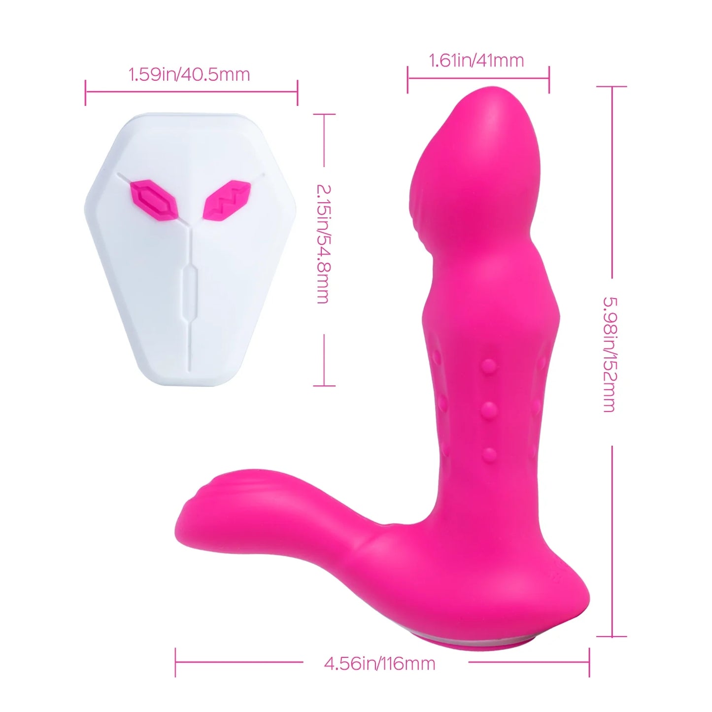 KYLIE Remote Control Tapping G-spot Vibrator & Clit Stimulator