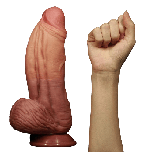 10-Inch Dual-Layered Silicone Realistic Dildo