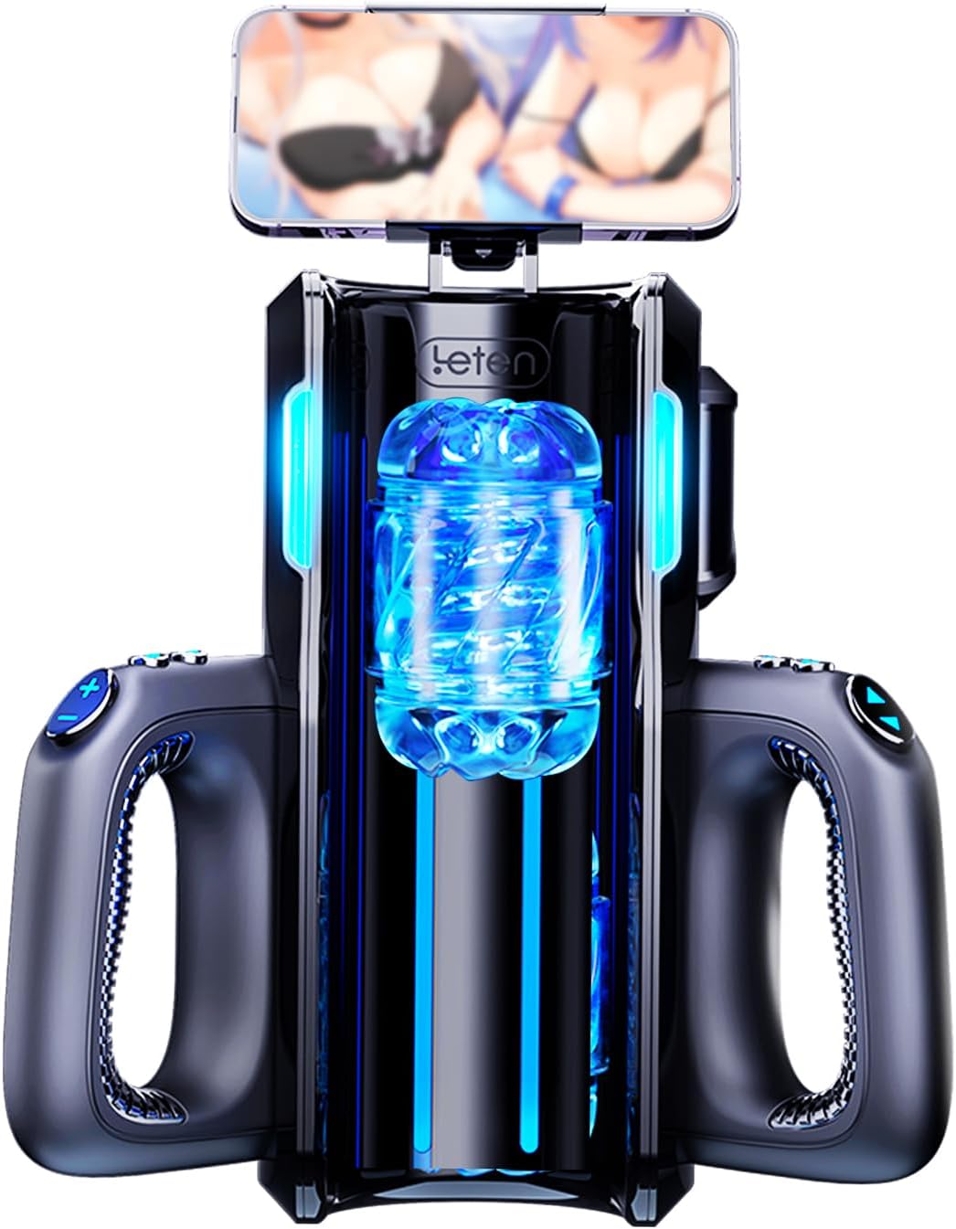 Thrusting Masturbator Cup with Phone Holder