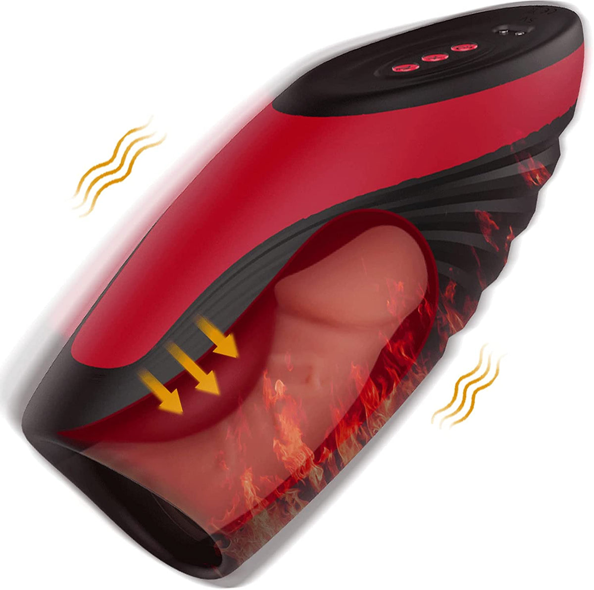 Pinch-Sucking & Vibrating Male Masturbator Cup