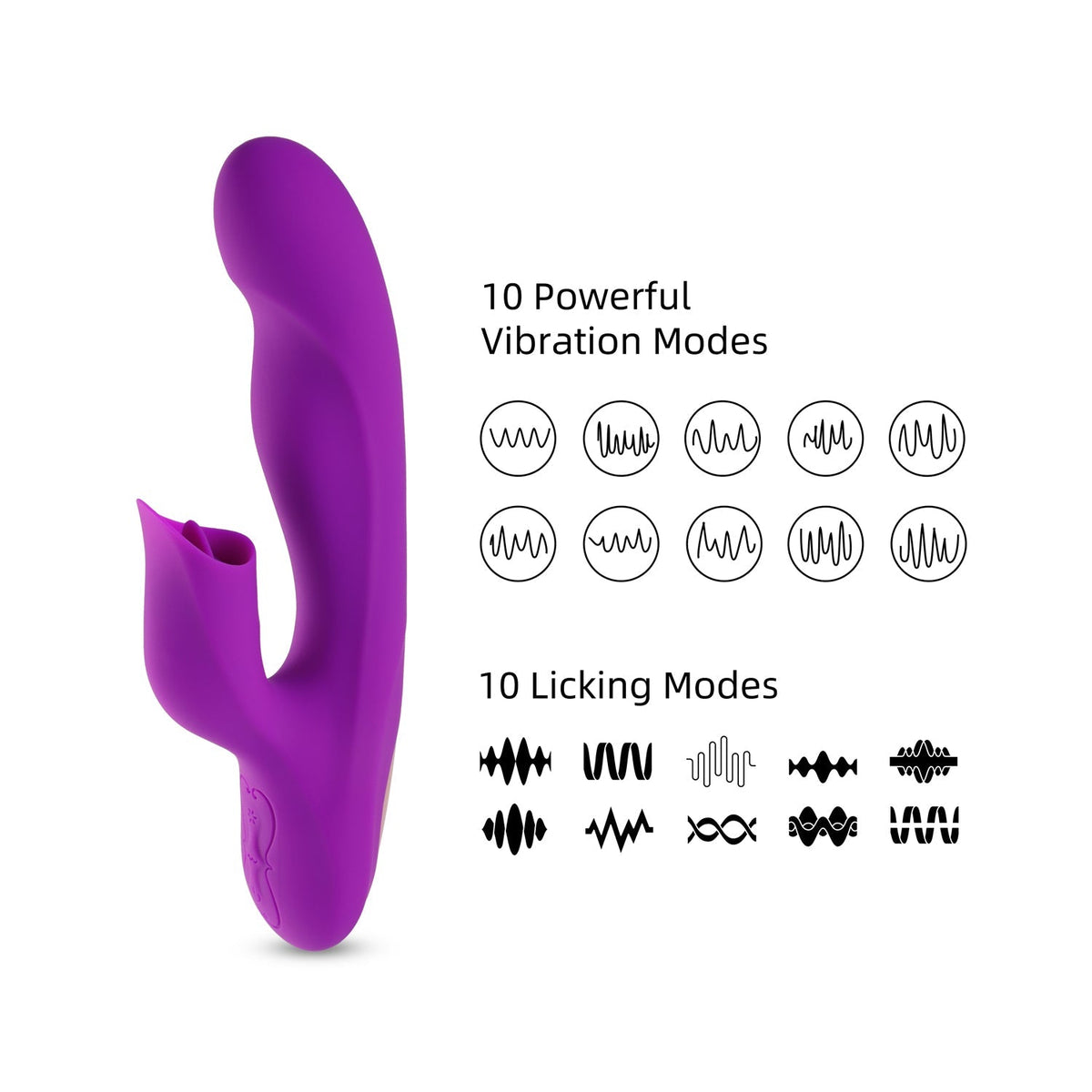 Risque – G-Spot Vibrator with Clit Licker