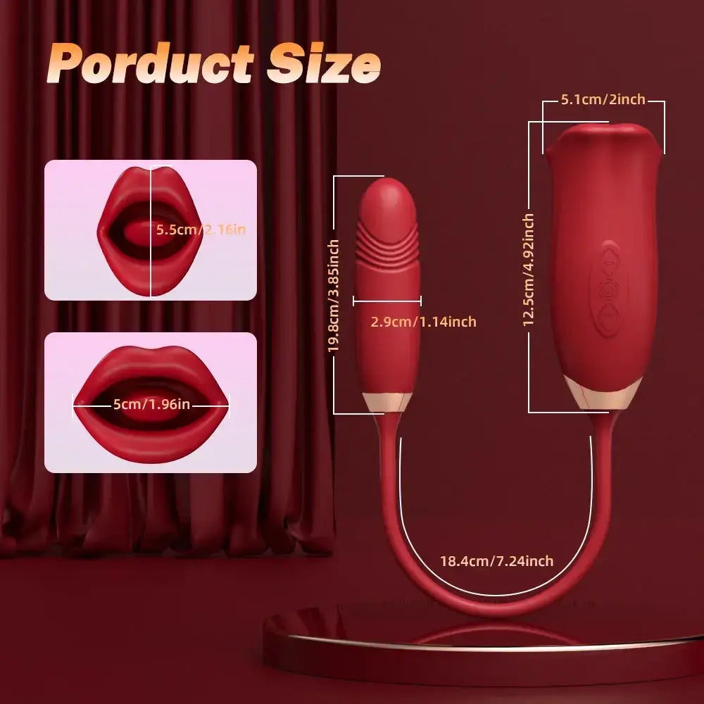 Grace – Thrusting & Vibrating Bullet Stimulator and Mouth Biting Vibrator