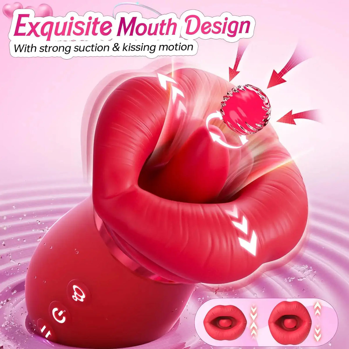 Nevaeh – 4-in-1 Mouth-Sucking & Tongue-Licking Vibrator