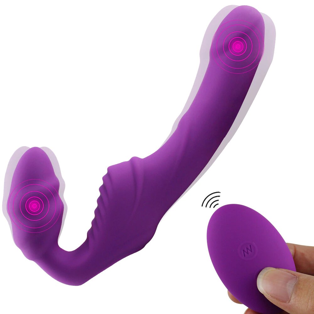 Double-Head G-Spot & Clitoral Dildo Vibrator
