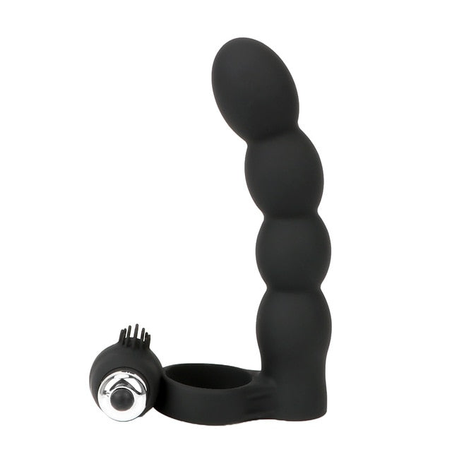 Double-Penetration Anal Bead Vibrator