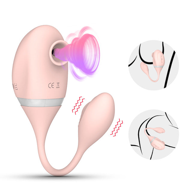 2-in-1 G-Spot & Clit Suction Vibrator
