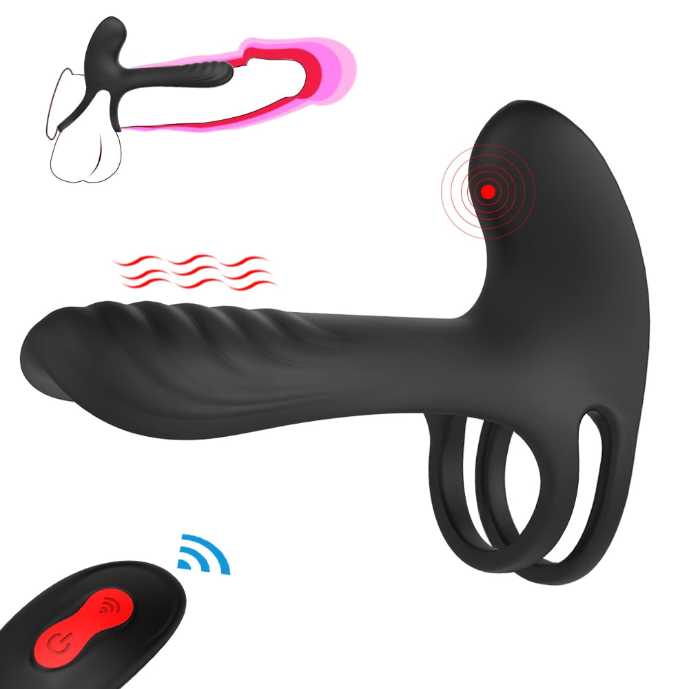 Elastic Delay Vibrating Cock Ring & Clit Stimulator