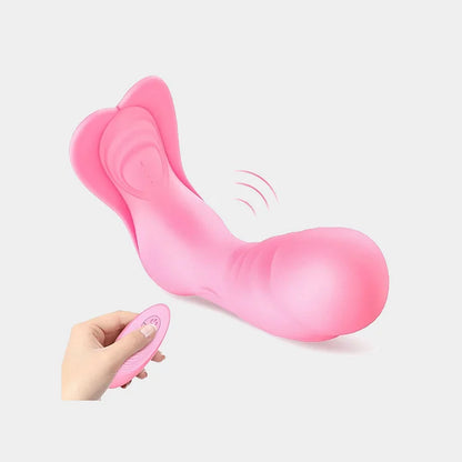 WEARABLE VIBRATOR WIRELESS REMOTE CONTROL DILDO VIBRATOR CLITORIS AND G-SPOT STIMULATOR USB RECHARGEABLE SILICONE CLITORIS SEX TOYS FOR WOMEN