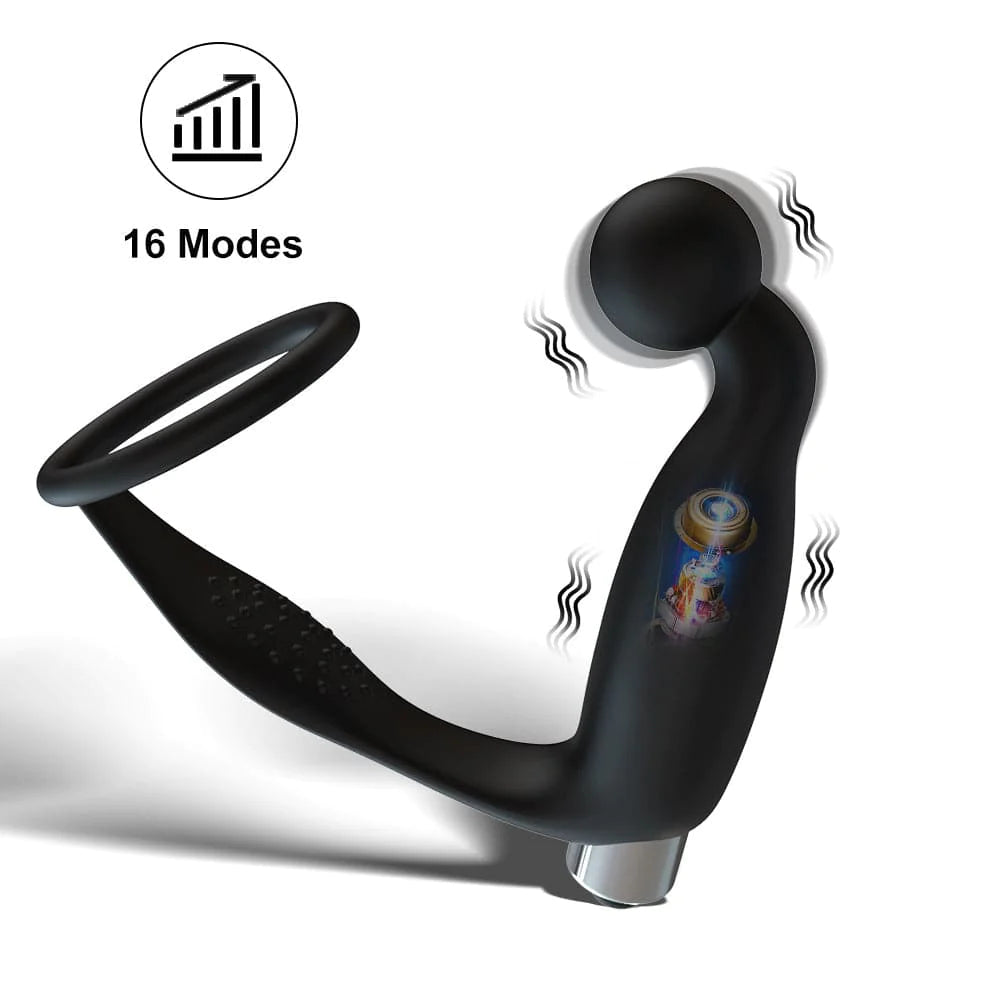 3 In1 Anal Vibrator &amp; Finger Vibrator mit Penis Stimulation —— Fierce Expansion