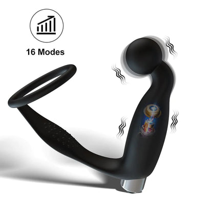 3 In1 Anal Vibrator &amp; Finger Vibrator mit Penis Stimulation —— Fierce Expansion