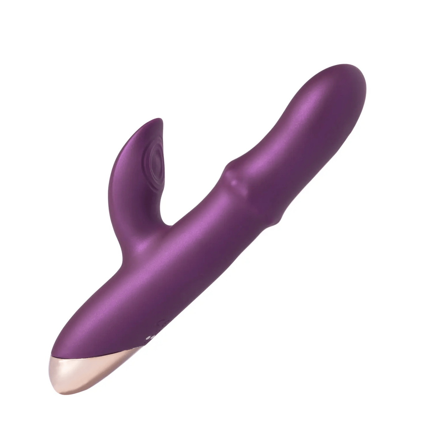 JESSLYN Tapping Clit Stimulator G-spot Vibrator with Sliding Beads Ring