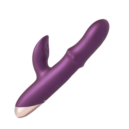 JESSLYN Tapping Clit Stimulator G-spot Vibrator with Sliding Beads Ring