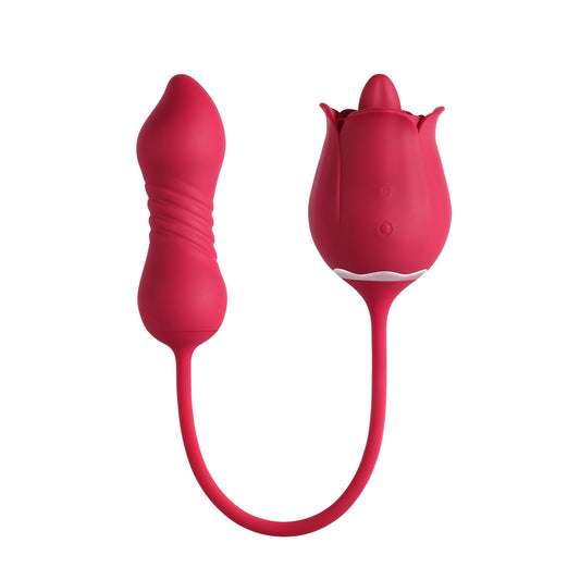 Fiona Plus – Rose Clit Licking Stimulator &amp; Thrusting Egg