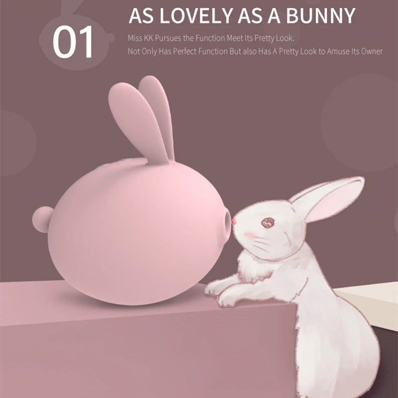 Kistoy Miss KK 10 Speeds Silicone Rabbit Sucking Vibrator