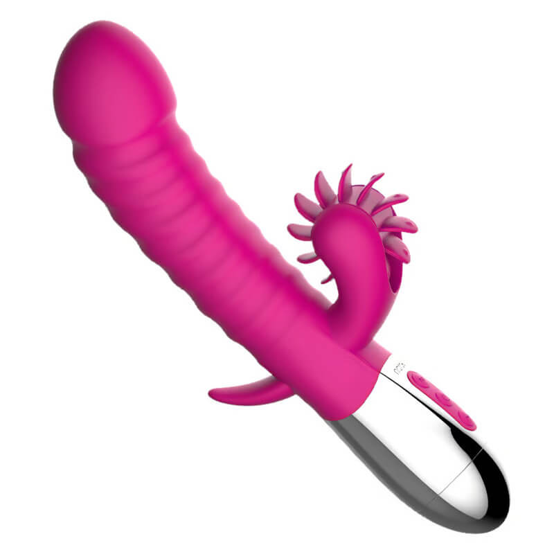 Anca 12 Tongue 3 Speeds 7 Frequencies Low Noise Clitoral and Vaginal Vibrator