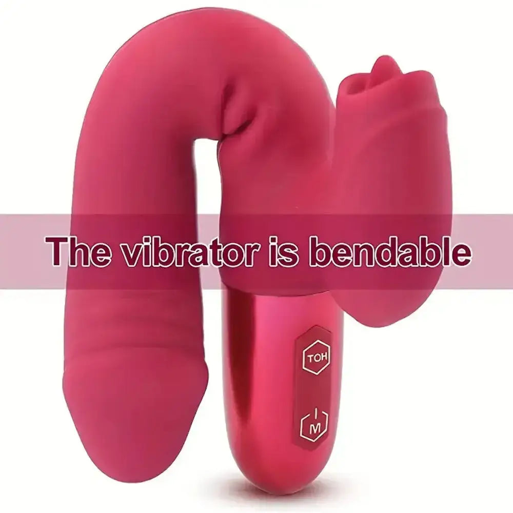 10 Licking &amp; Powerful Vibration Heating Rabbit Vibrator G Spot Vibrators Dildo Clitoral Stimulator