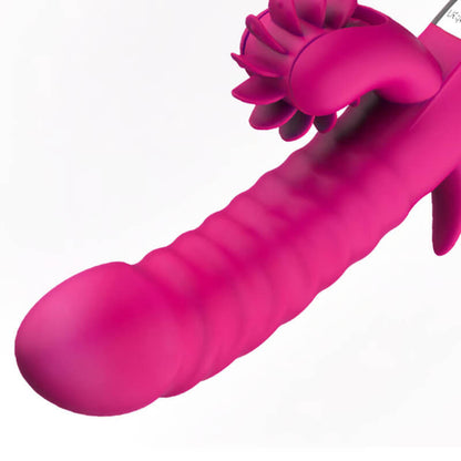 Anca 12 Tongue 3 Speeds 7 Frequencies Low Noise Clitoral and Vaginal Vibrator