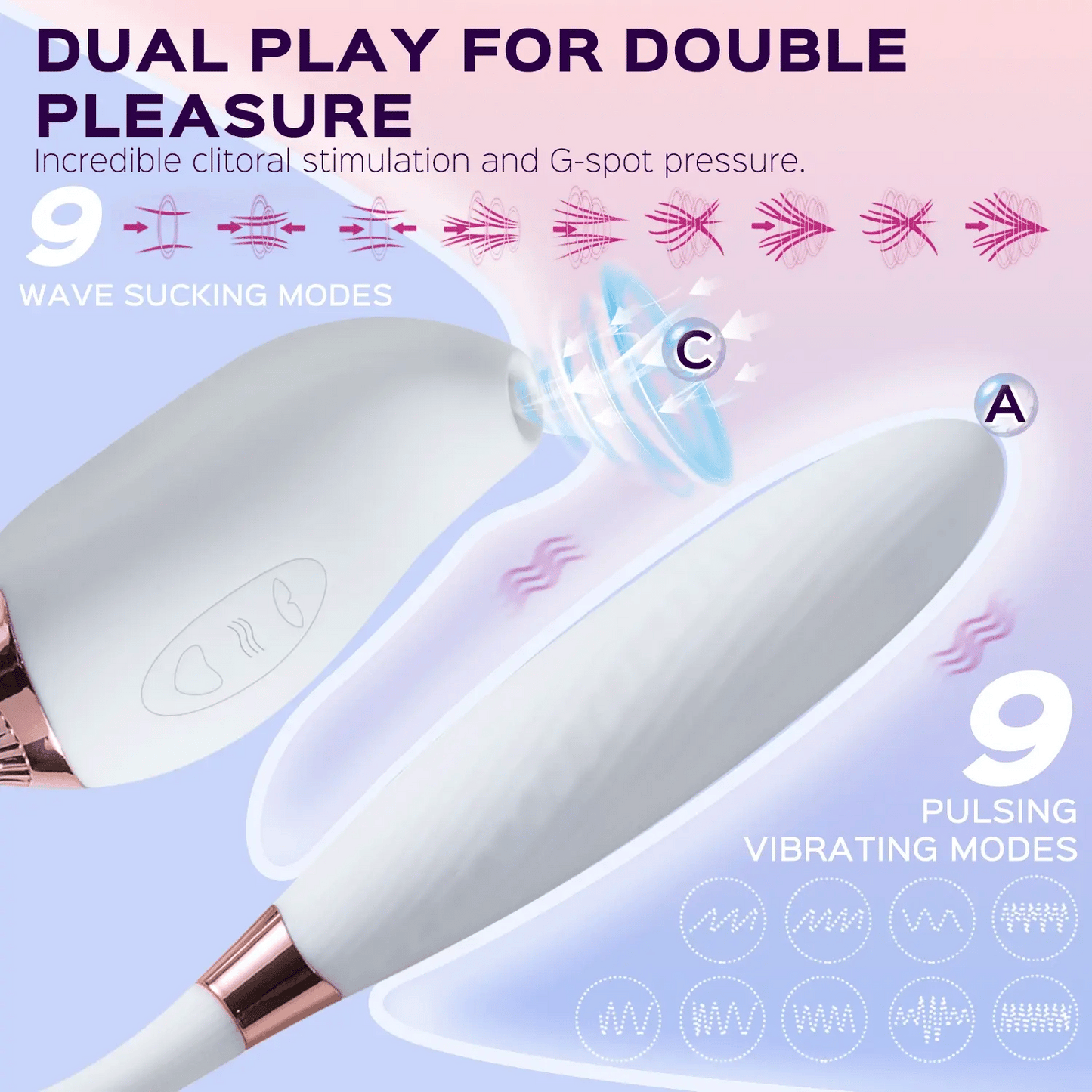 Vicky – Clit Sucking Stimulator Pulsating G-spot Vibrator