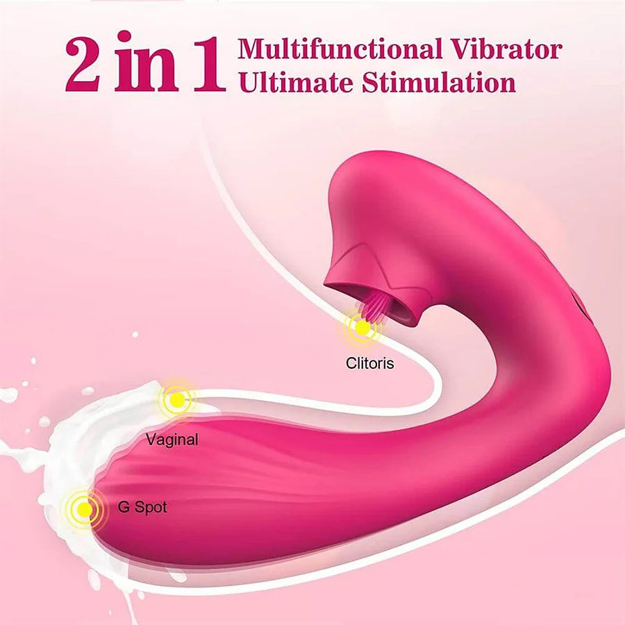 Hera – Clitoral Licking Curved Vibrator
