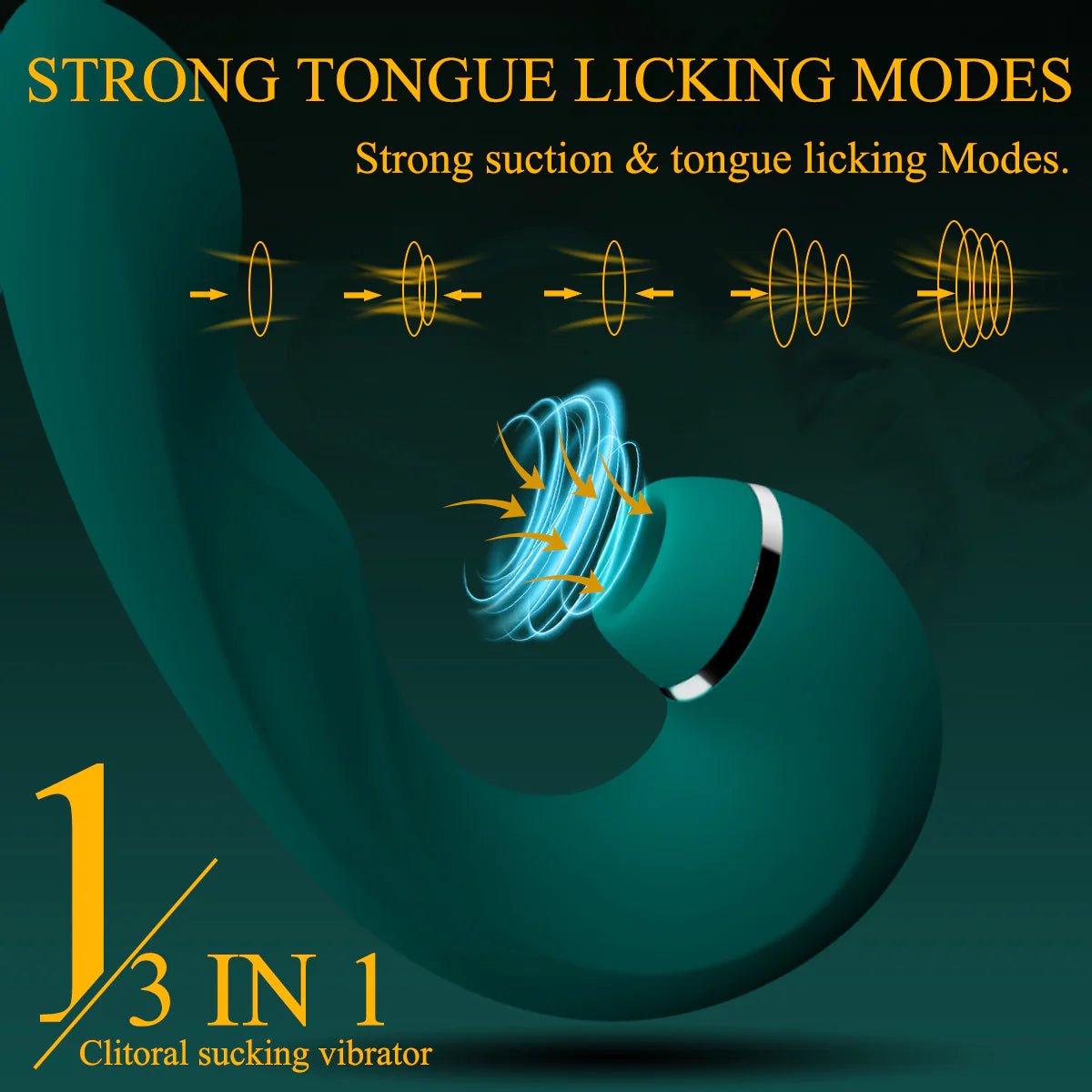 3 in 1 Clitoral Suction &amp; Vibration G-Spot Stimulator