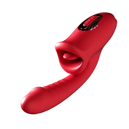 Nibbler Plus – Mouth Shaped Lip Biting Vibrator with G Spot Wand Vibrator