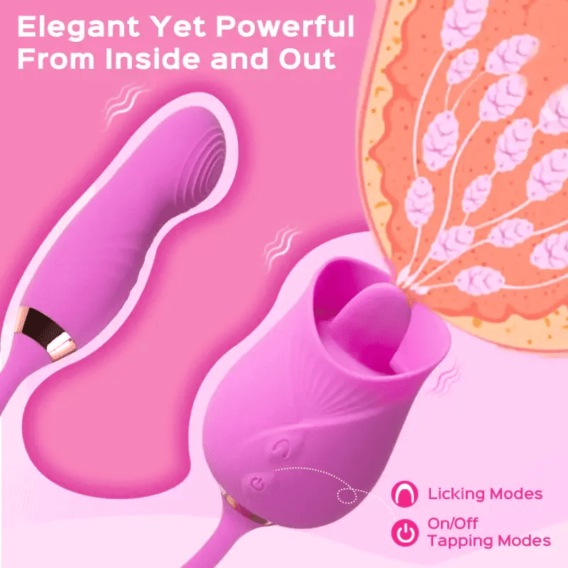 Momo – Rose Clit Licker &amp; Tapping Egg Vibrator