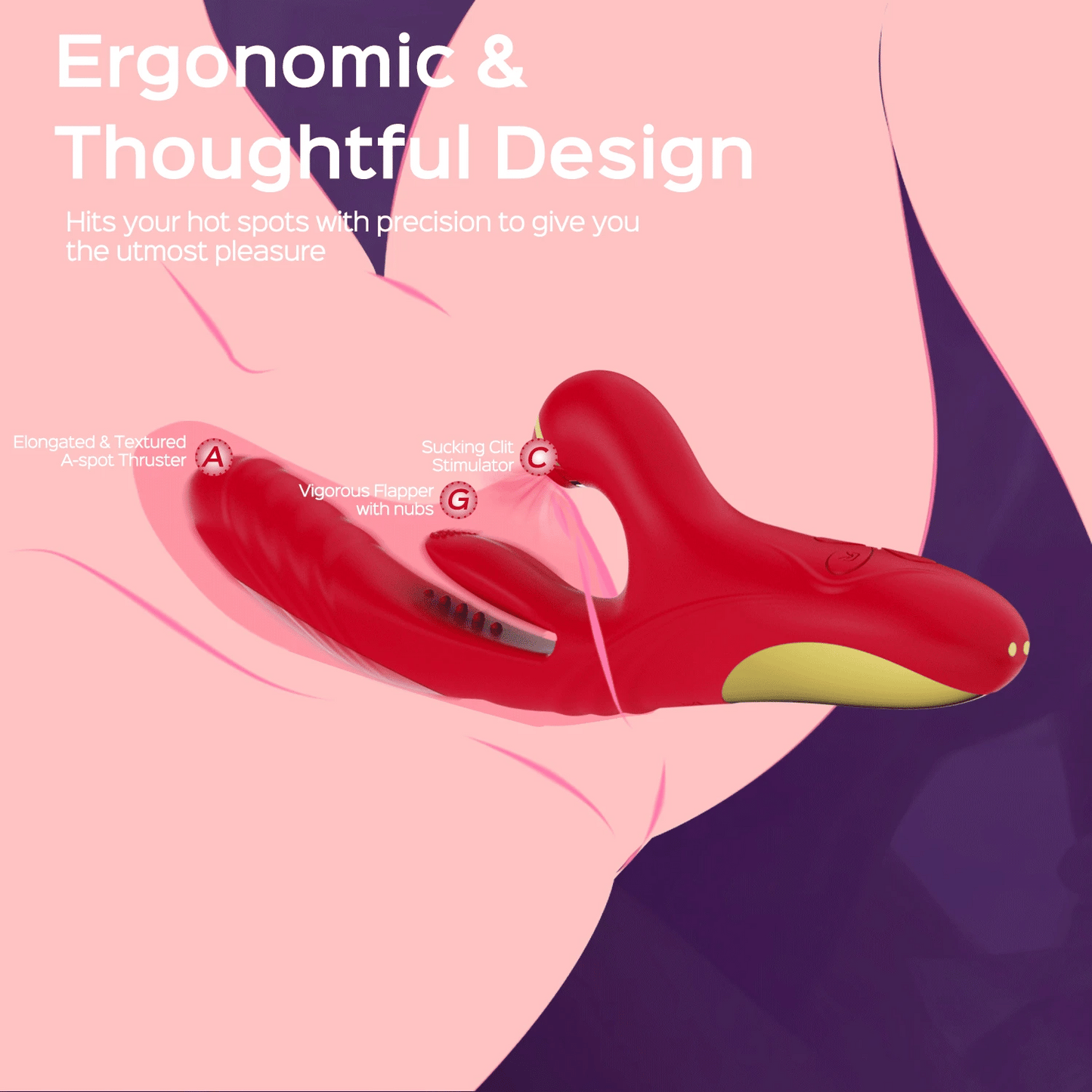 Trinity – Clit Sucking Tongue Flapping &amp; Thrusting Rabbit Vibrator
