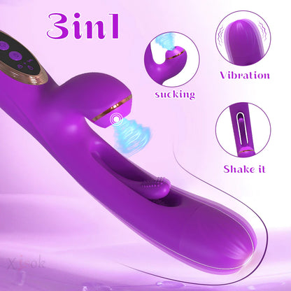 Skerry – Vibrating and Tapping Vibrator with Clit Sucker for Women Pleasure