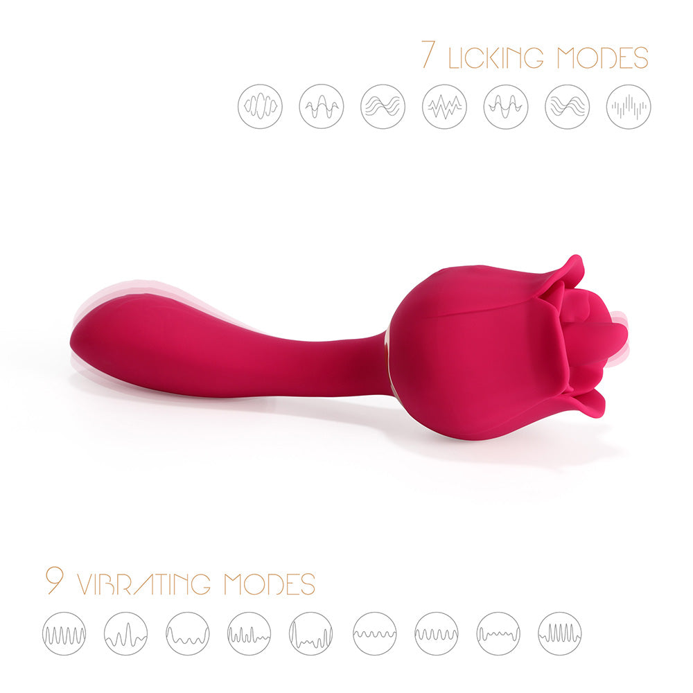 Rhea – The Rose Clit Licking Tongue Vibrator &amp; G Spot Massager