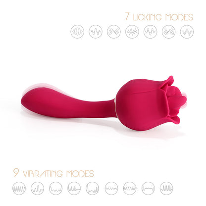 Rhea – The Rose Clit Licking Tongue Vibrator &amp; G Spot Massager