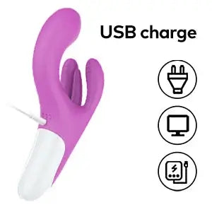 G-spot Rabbit Vibrator 3 Motors Clitoral and Vaginal Stimulator