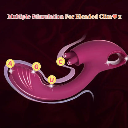 Quasar – G Spot Vibrator with 2 Tongue Clit Licker