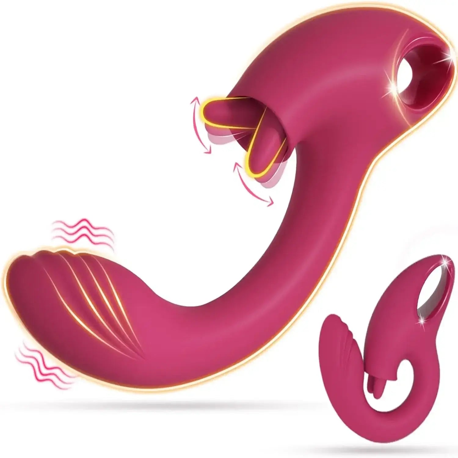 Quasar – G Spot Vibrator with 2 Tongue Clit Licker