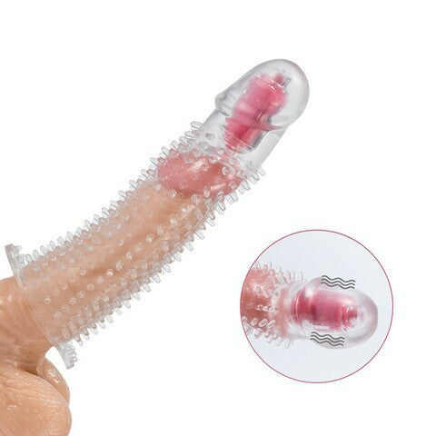Penis Extender Cap Vibrators Sleeve Enlargement Condoms with Spikes