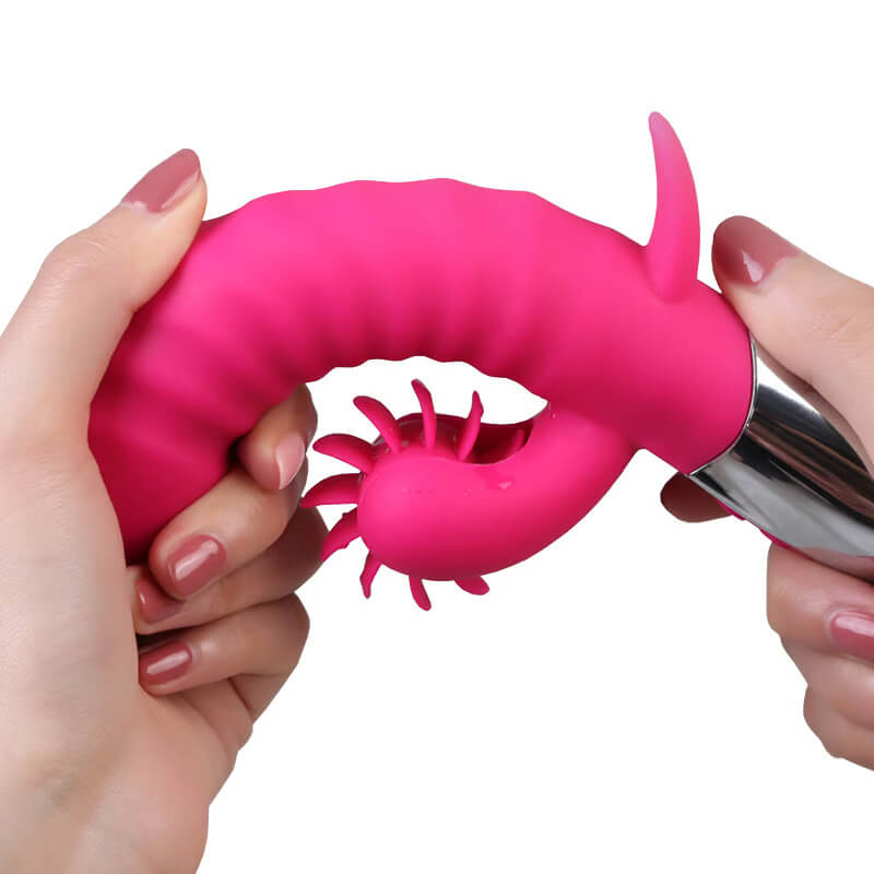 Anca 12 Tongue 3 Speeds 7 Frequencies Low Noise Clitoral and Vaginal Vibrator