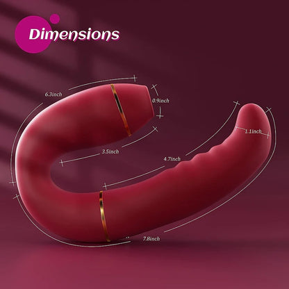 Adult Sex Toys for Women Sex Toy – Innovative 9 Sucking &amp; 9 Pulsing Action Clitoral Sucking Vibrators for G Spot Stimulation, 2in1 Vibrating Dildo Nipple Sucker Anal Sex Toy for Women Couples Pleasure