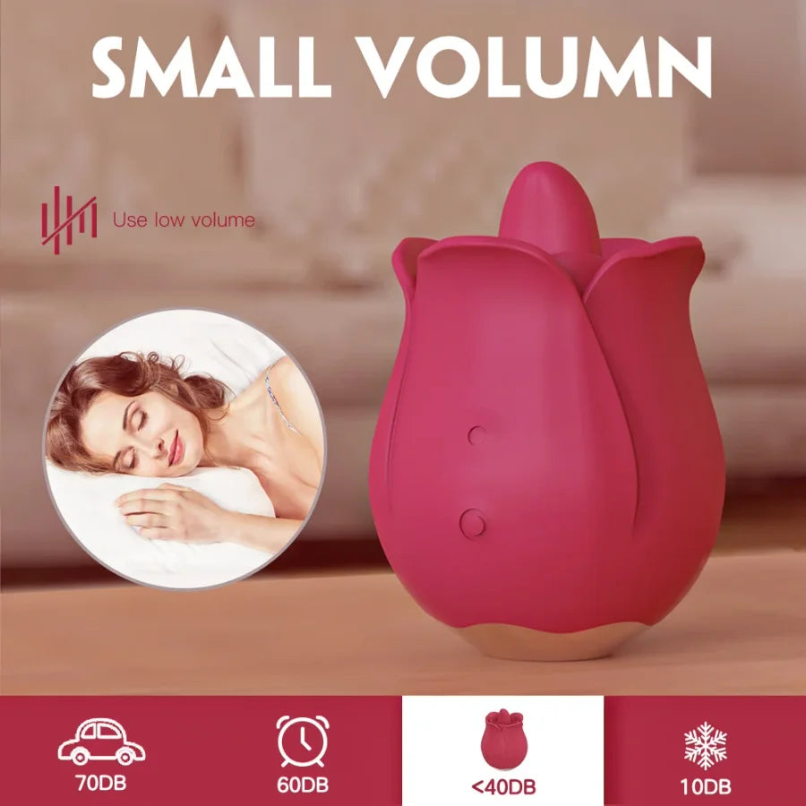 Rose Toy Clitoral Tongue Vibrator