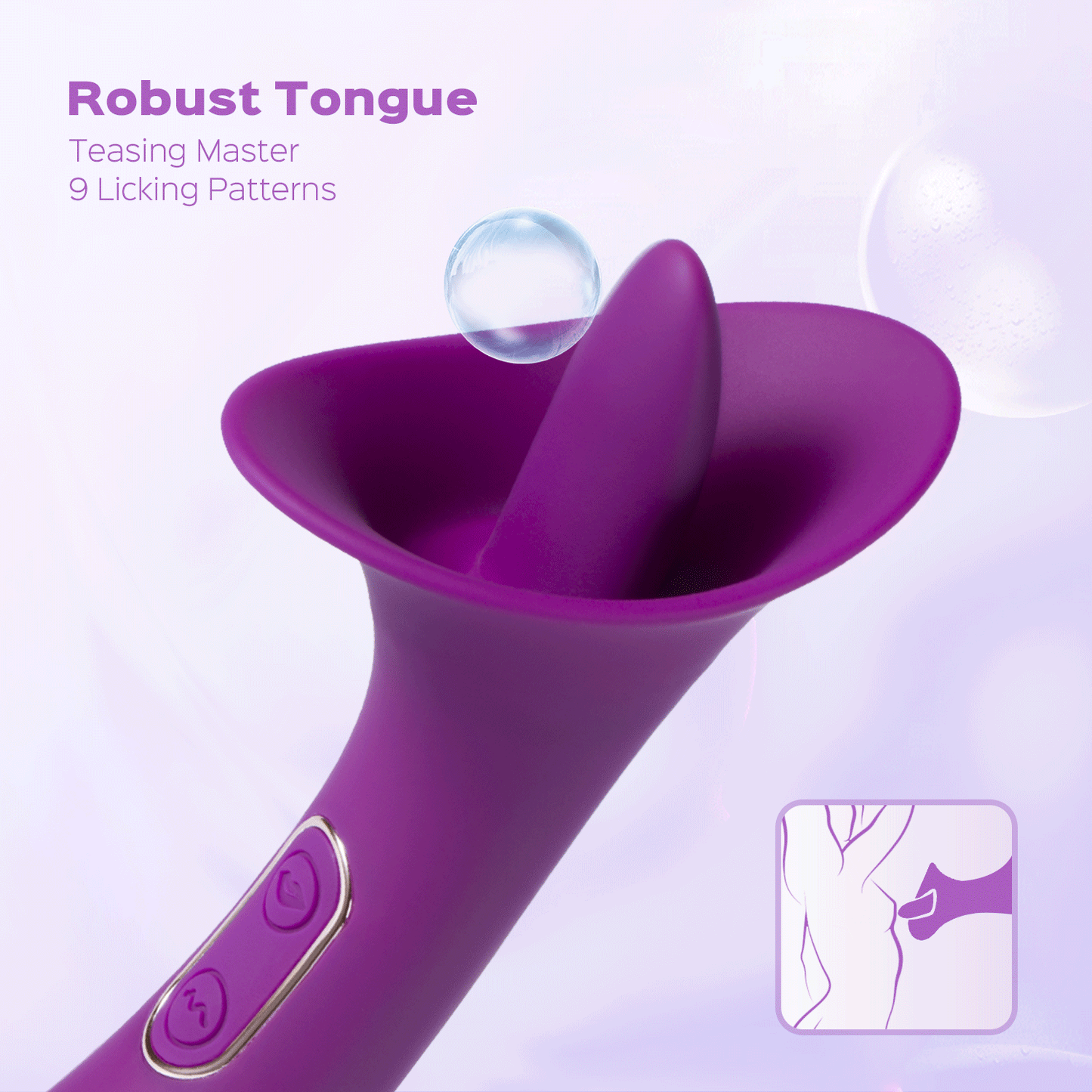 Adele – Clit Licking Tongue Vibrator with G Spot Stimulator