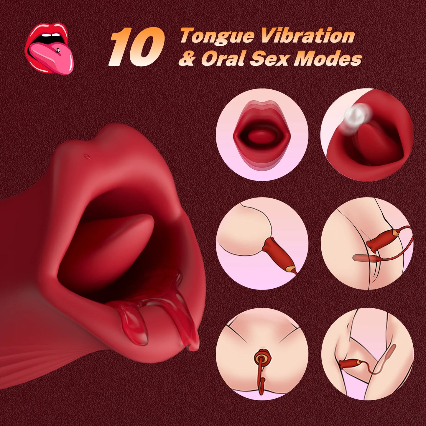 Nibbler – Mouth Biting Vibrator And Thrusting Vibration Bullet Stimulator