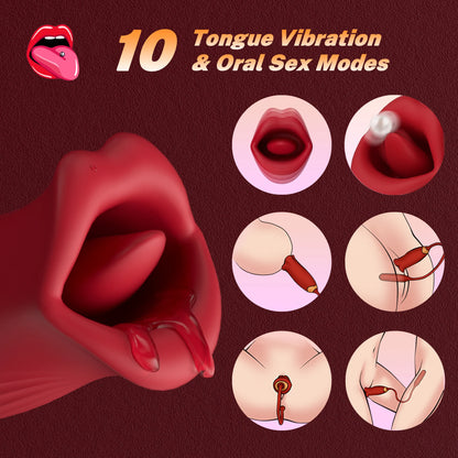 Nibbler – Mouth Biting Vibrator And Thrusting Vibration Bullet Stimulator