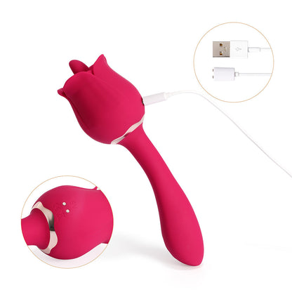 Rhea – The Rose Clit Licking Tongue Vibrator &amp; G Spot Massager