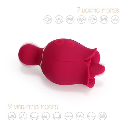 Sylvia – Tongue Licking Rose Vibrator
