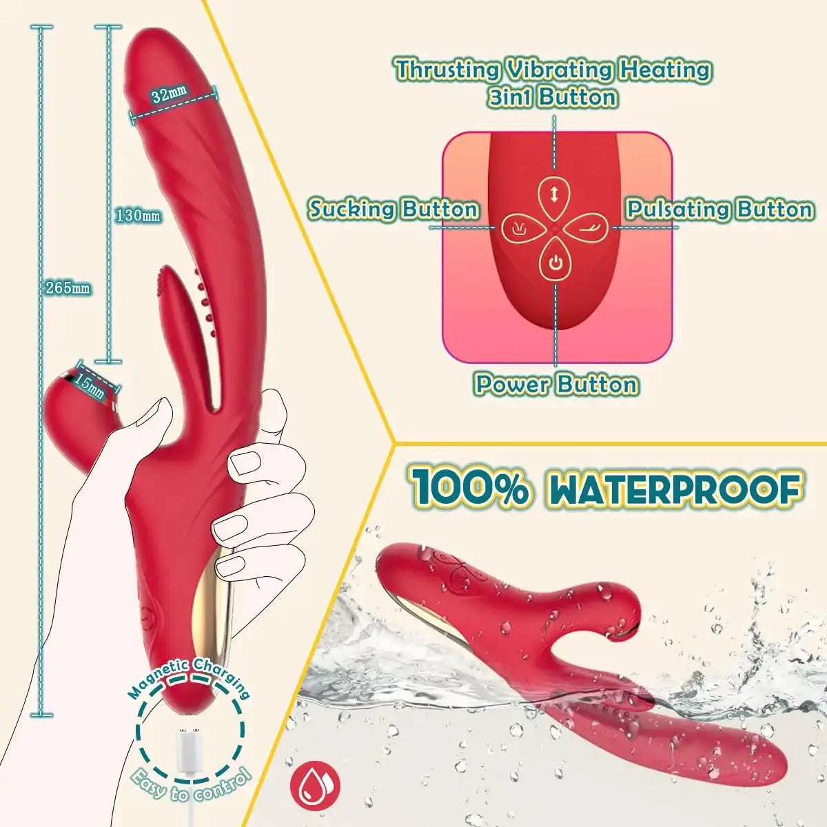 Meg – Clit Sucking Tongue Flapping Rabbit Vibrator