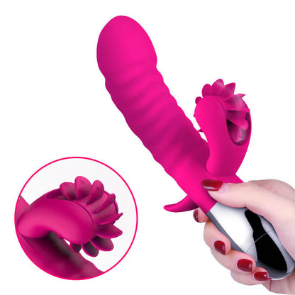 Anca 12 Tongue 3 Speeds 7 Frequencies Low Noise Clitoral and Vaginal Vibrator
