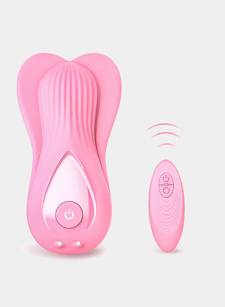 WEARABLE VIBRATOR WIRELESS REMOTE CONTROL DILDO VIBRATOR CLITORIS AND G-SPOT STIMULATOR USB RECHARGEABLE SILICONE CLITORIS SEX TOYS FOR WOMEN