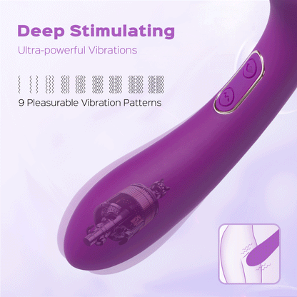 Adele – Clit Licking Tongue Vibrator with G Spot Stimulator
