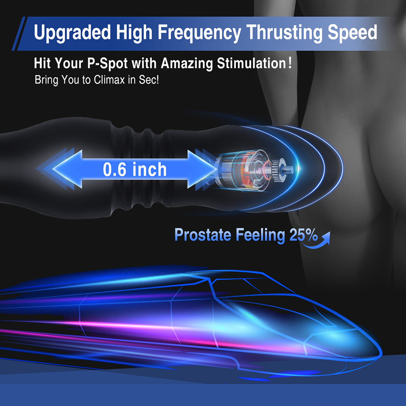 3 IN 1 Remote Control Prostate Massager Anal Vibrator