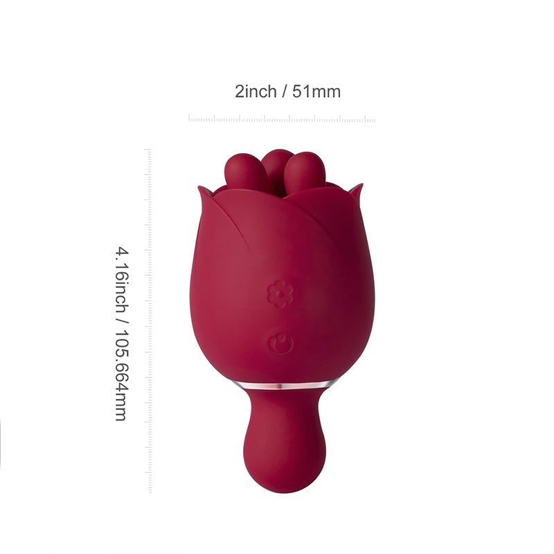 Rosewyn – Rotating Rose Toy Vibrator &amp; Pinpoint Stimulator
