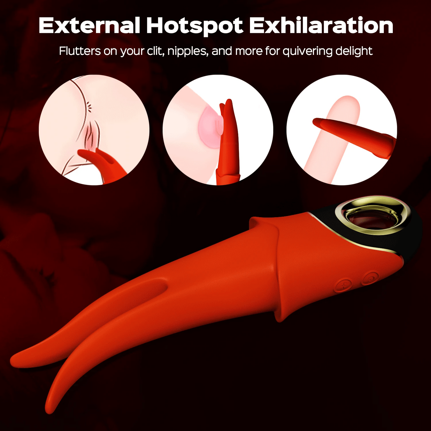 Gina – G-Spot &amp; Clit Flickering Tongue Vibrator