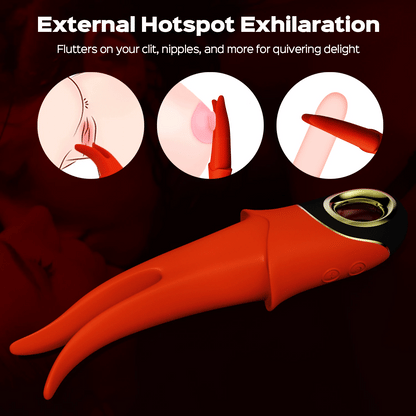 Gina – G-Spot &amp; Clit Flickering Tongue Vibrator
